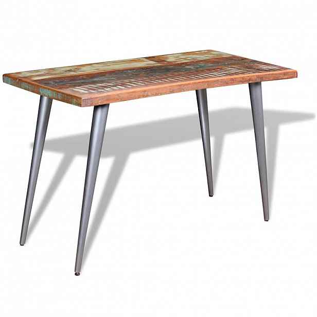 vidaXL Jídelní stůl masivní recyklované dřevo 120 x 60 x 76 cm