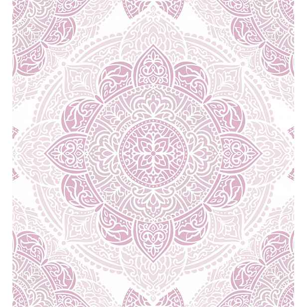 Moderní přehoz 220x210 Mandala růžová 67
