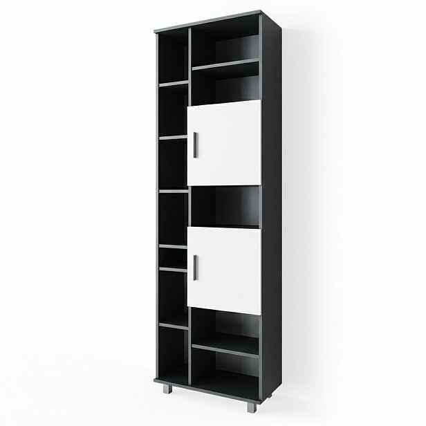 Vicco KOUPELNOVÁ SKŘÍŇKA Ilias Antracitová/bílá 60 x 190 cm