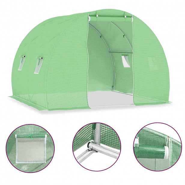 vidaXL Fóliovník 6 m² 3 x 2 x 2 m