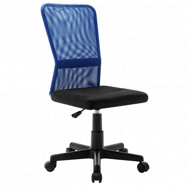 vidaXL Kancelářská židle černá a modrá 44x52x100 cm síťovina textil