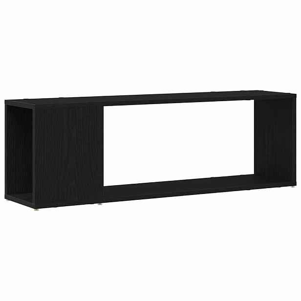 vidaXL Sestava TV skříněk 100 x 24 x 63 cm Černá Kompozitní dřevo