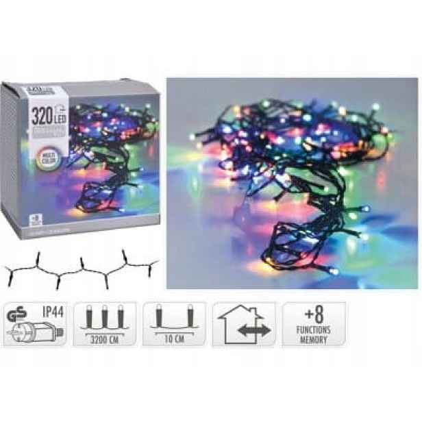 Lampičky, vánoční osvětlení 320 Led barevné venkovní dekorativní lampy