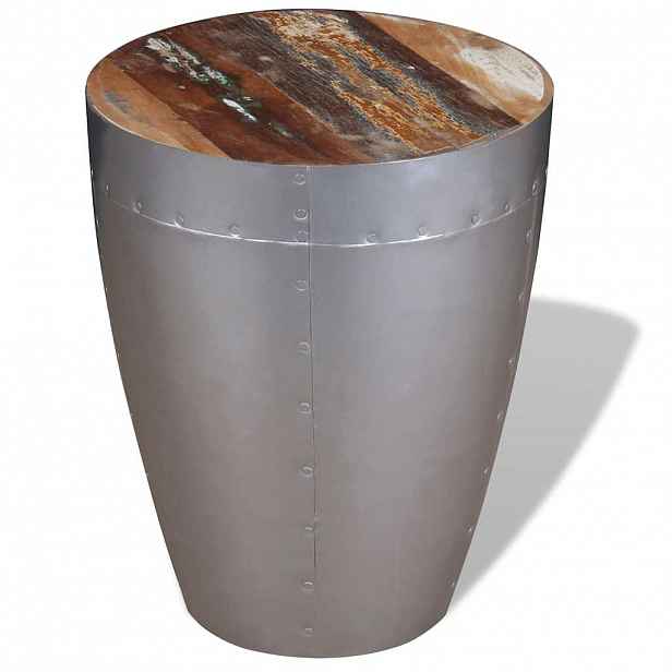 vidaXL Stolička Aviator masivní recyklované dřevo