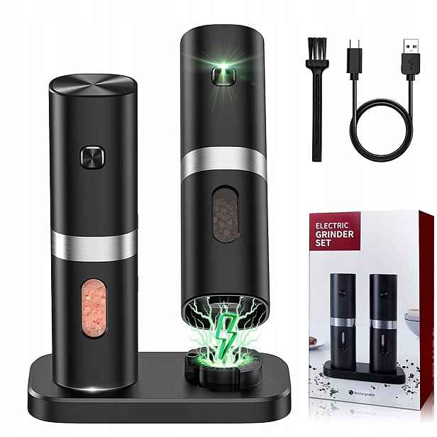 Elektrický mlýnek na sůl a pepř Usb-c