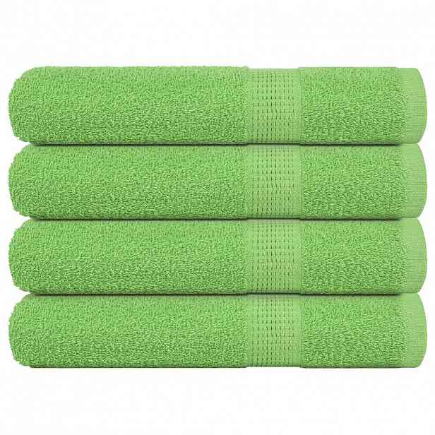 vidaXL Ručníky FROGN 4 ks jablečně zelené 100x200 cm 360 g/m²
