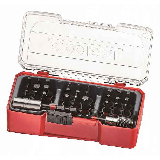 Sada 27 vyměnitelných hrotů pro úderové šroubováky Teng Tools Impact TJ1430