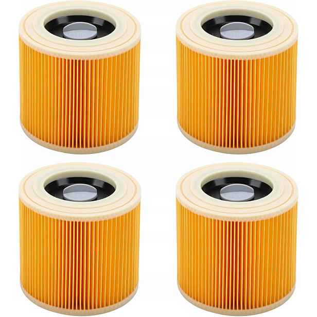 4x Filtr Do Vysavače Karcher WD3 WD2 3.200 MV2 MV3 SE4001 KWD3 Se Síťkou