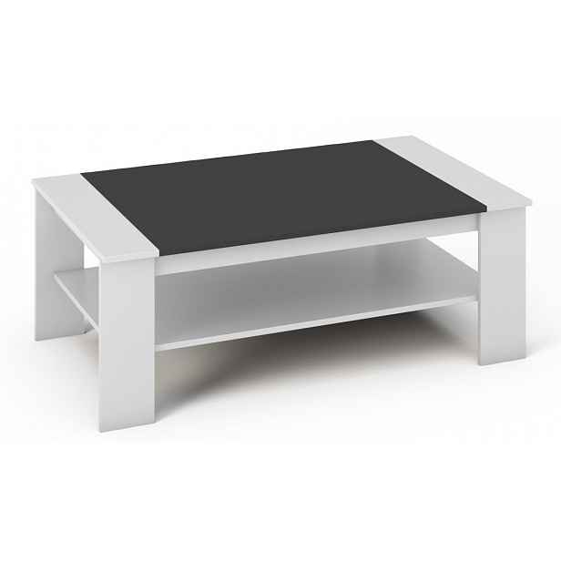 BERN konferenční stolek, bílá/černá