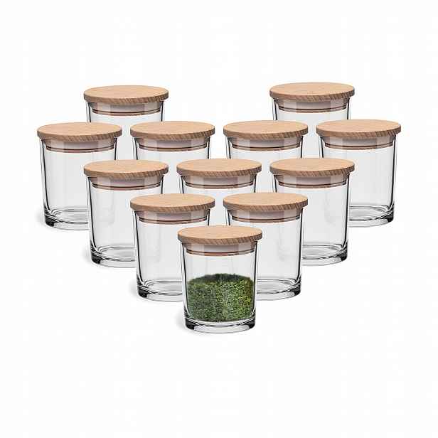 Kapacity Zásobníky na koření a čaje Sklenice 12x245 ml Polské Glasset