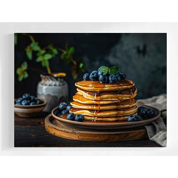 Plakát Kulinářství Jídlo Palačinky Pancake Borůvky 100x75