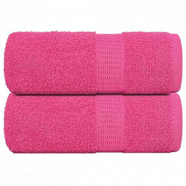 vidaXL Ručníky FROGN 2 ks růžové 30x30 cm 360 g/m²