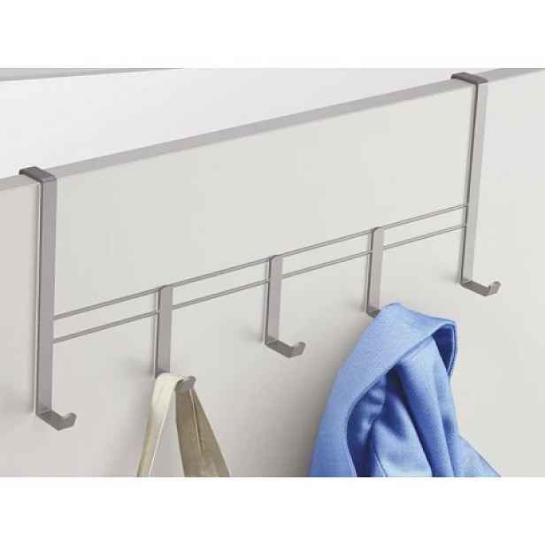 Závěsná lišta na dveře Polytherm L 38 cm, stříbrná mat