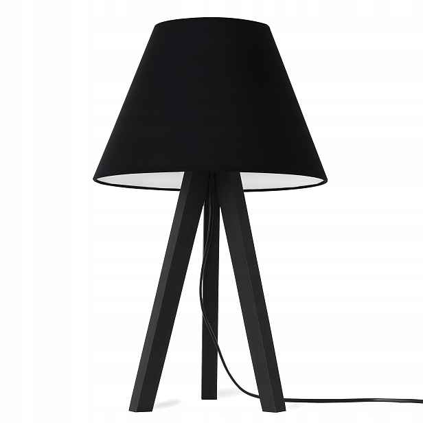 Noční Lampa Černá Stolní Lampa S Trojnožkou A Stínítkem Do Ložnice Kanceláře