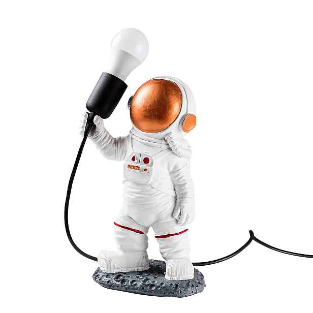 Opviq Stolní lampa Astronaut bronzová/bílá