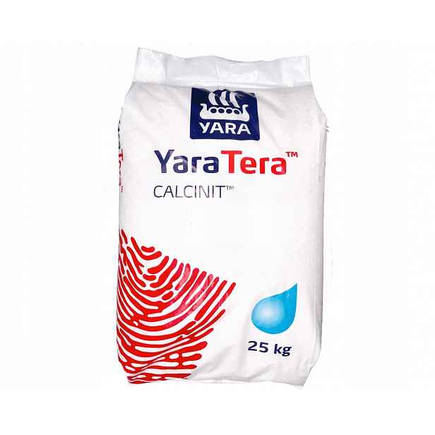 YaraTera Calcinit Saletra Vápenatá 25 kg granulované mimokořenové hnojení