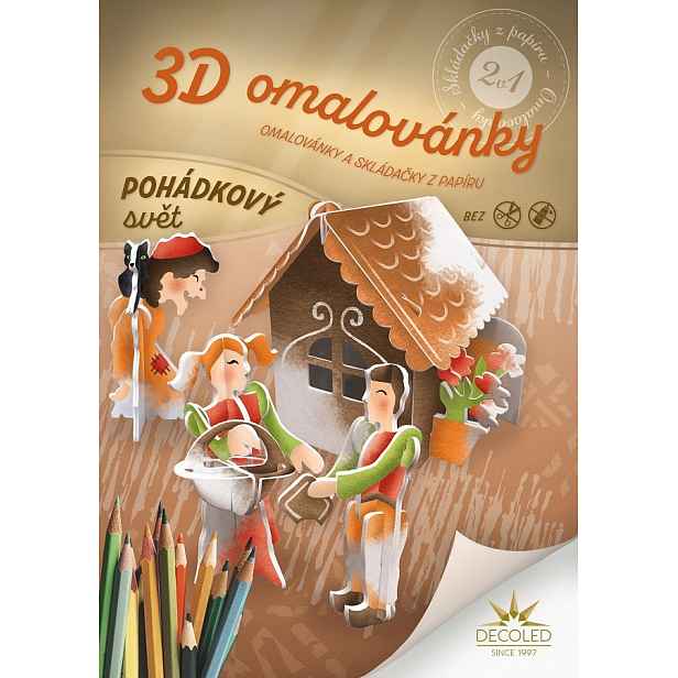 A4 omalovánky skládačka pohádkový set 2v1
