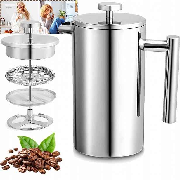 Kávovar Na Čaj 800 ML French Press Pístový Spařovač Kávy