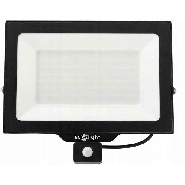 Led Halogenový Zářič 200W 3000K Teplý IP65 NL-1 S Pohybovým Senzorem Pir