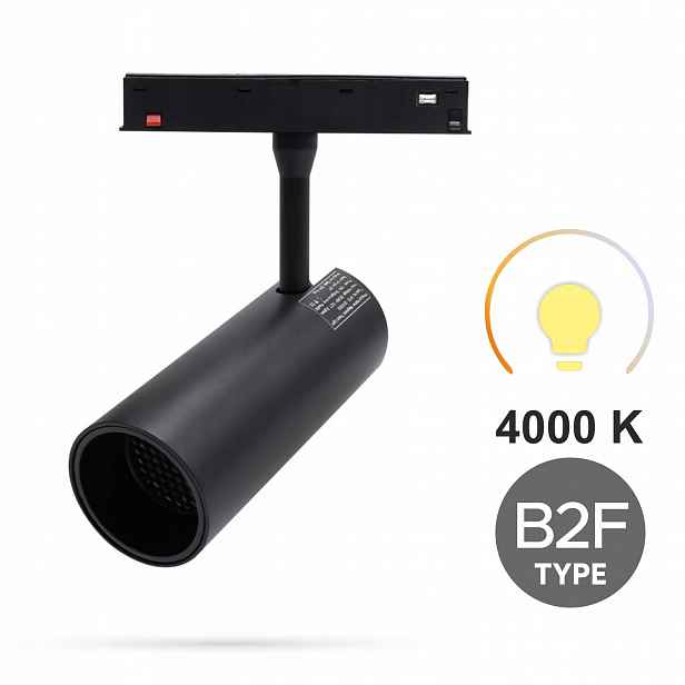 Led reflektor Track 12W Neutrální 4000K Typ B2F 4000K Smart Track 48VDC