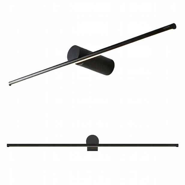 Lineární nástěnné svítidlo 80 cm Černá Led Barva Neutrální 13W Moderní Toolight