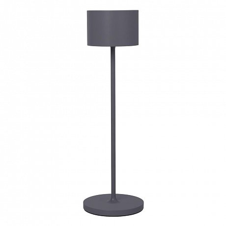 Tmavě šedá přenosná led lampa Blomus Farol