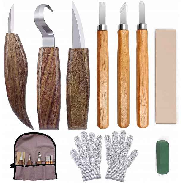 Sada Nožů Pro Vyřezávání Dřeva, Dláta, Nástroje, Nože Skalpel Diy 10 Kusů.