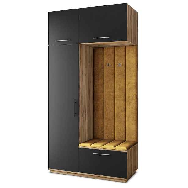 MASSENO MODERNÍ PŘEDSÍŇOVÁ SESTAVA REMA, 120/240/60 cm, dub Wotan