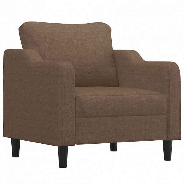 vidaXL Křeslo hnědé 60 cm textil