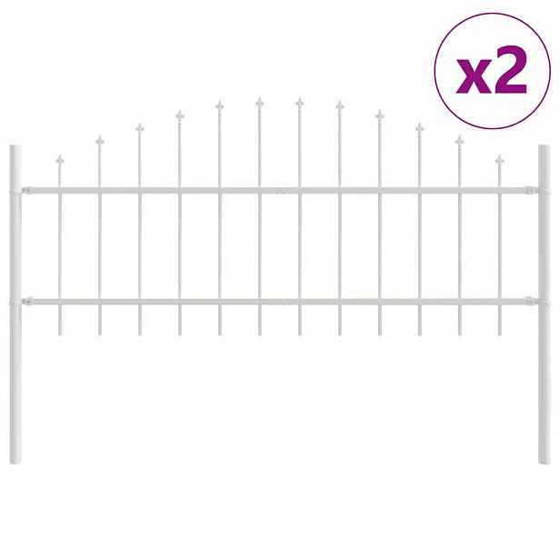 vidaXL Zahradní plot WOERDEN 2 ks 170 x 115 cm Práškově lakovaná ocel