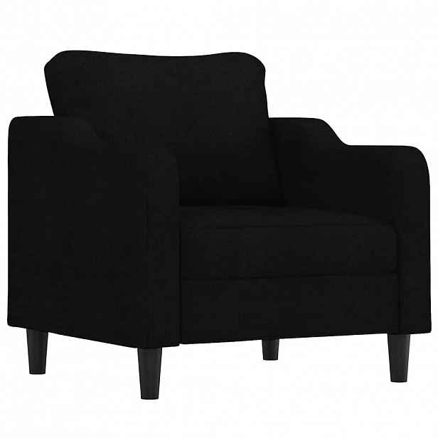 vidaXL Křeslo černé 60 cm textil