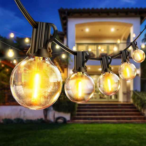 Zahradní girlanda Světelný řetěz 19 m 30 Led G40 IP44 Terasa Balkon