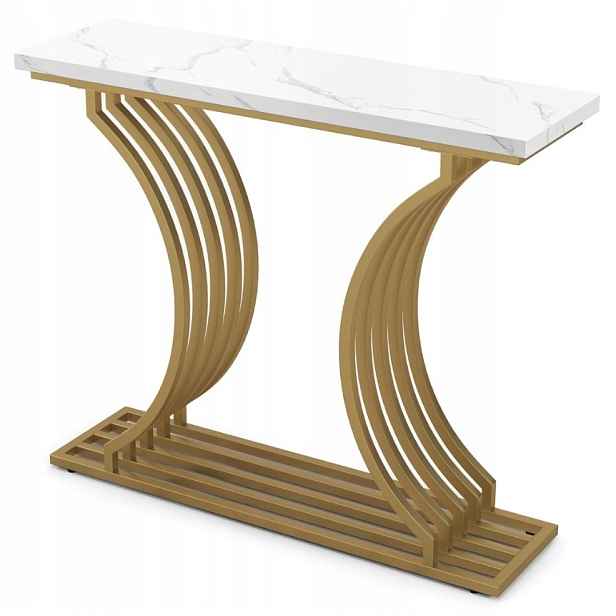 Konzolový Stolek Costway bílá 100 x 80,5 x 29,5 cm