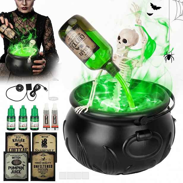 S mlhovým strojem Sada halloweenských dekorací s lektvary a duší