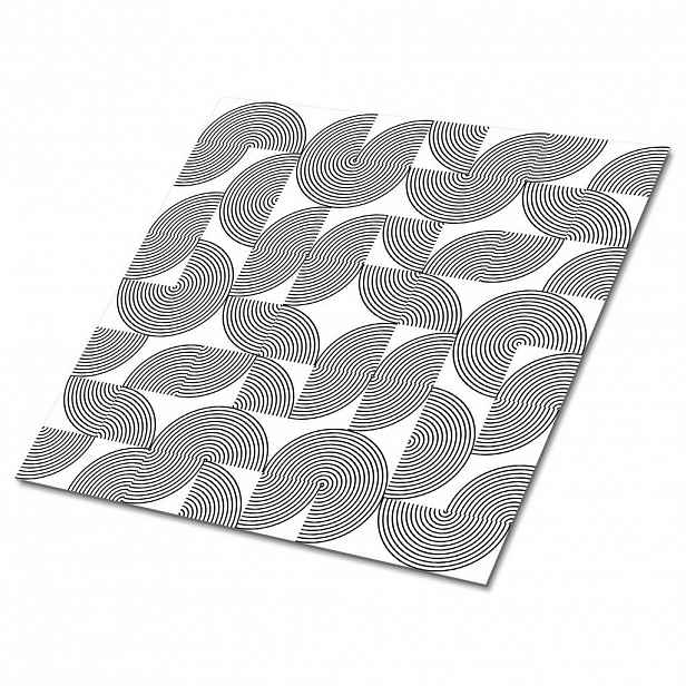 TULUP SAMOLEPICÍ OBKLADY NA STĚNU 9 ks 30x30 cm Geometrický vzor