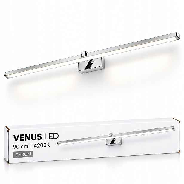 Led lampa Venus 18W 90 cm chrom osvětlení obrazů 4200K IP44 1100lm