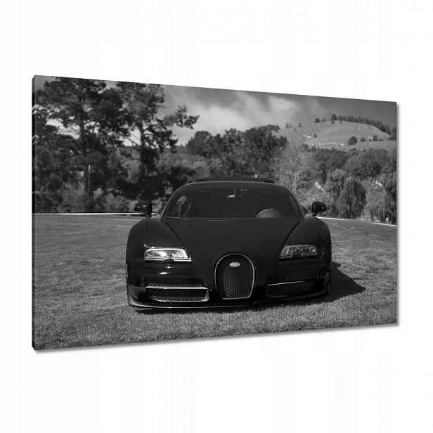 Obrazy 120x80 Černé Bugatti Auto