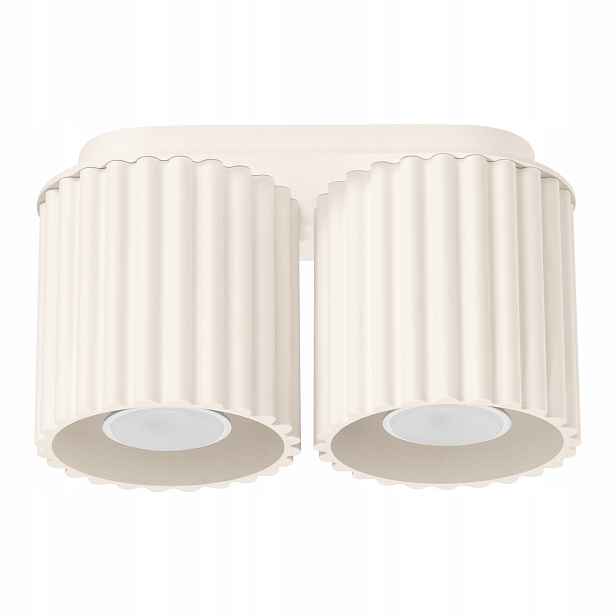 Sollux Lighting Stropní svítidlo Aura béžová oválná GU10 10W 21 cm