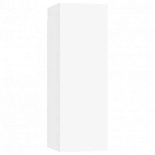vidaXL TV stolek bílý 30,5x30x90 cm kompozitní dřevo