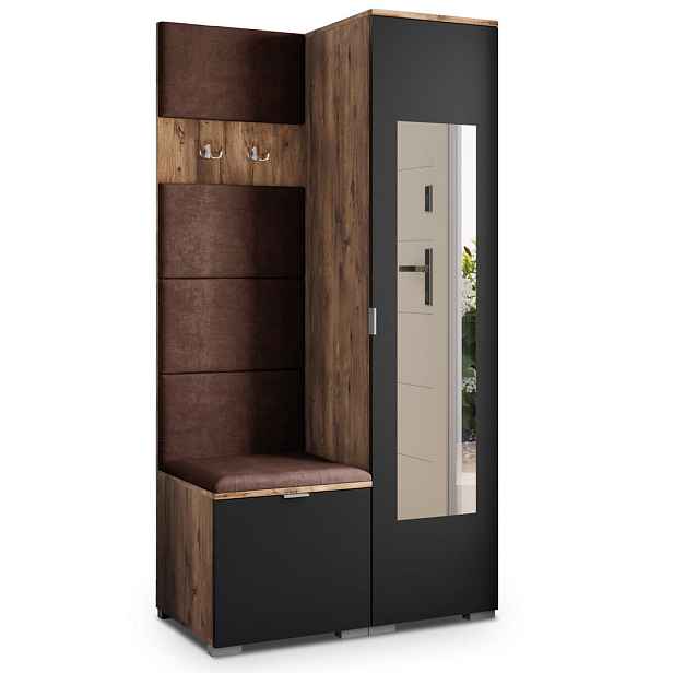 MASSENO MODERNÍ PŘEDSÍŇOVÁ SESTAVA VIRA, 95/181/51 cm, dub Lefkas
