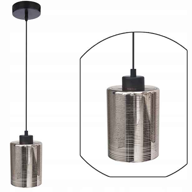 Fantastické stropní Závěsné Svítidlo 1X60W E27 Chrom
