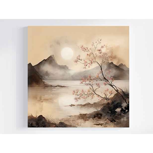 Obraz Na Plátně Canvas Krajina Asie Čína Japonsko Jezero Višeň 50x50