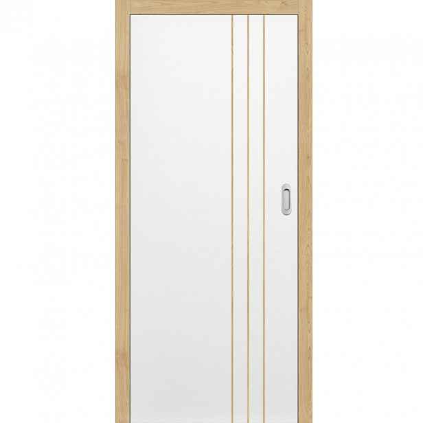 Posuvné dveře do pouzdra Intersie Lux Dub - Výška 210 cm