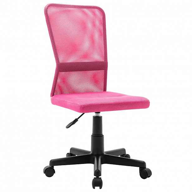 vidaXL Kancelářská židle růžová 44 x 52 x 100 cm síťovina textil