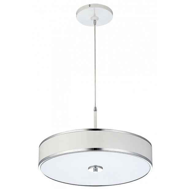 Závěsná lampa Jazz Bílá Stříbrná 3xE14 40 cm Stropní Svítidlo do pokoje Domov