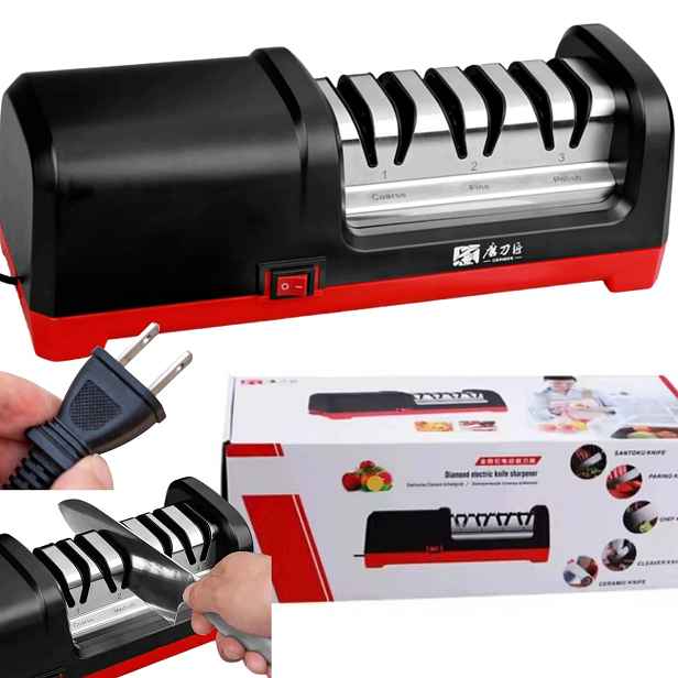 Elektrický Brousek Diamantový Ostřič Nožů 3 Kroky Přesnost