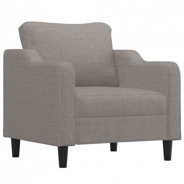 vidaXL Křeslo taupe 60 cm textil