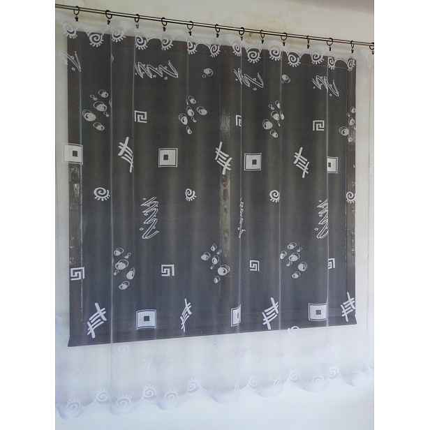 Mg Záclona 650/41 Bílá 300X180 cm Hotová S Páskou M