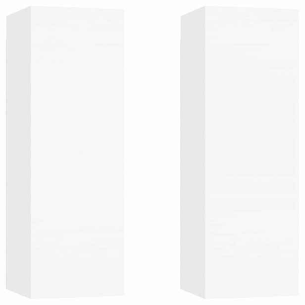 vidaXL TV stolky 2 ks bílé 30,5x30x90 cm kompozitní dřevo