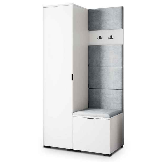 MASSENO MODERNÍ PŘEDSÍŇOVÁ SKŘÍŇ LORI, 95/181/51 cm, bílá